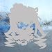 Rozen Maiden Gray Decal Shinku Hinaichigo Window Gray Sticker