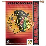 Chicago Blackhawks Vertical Banner Flag - B000BTH274