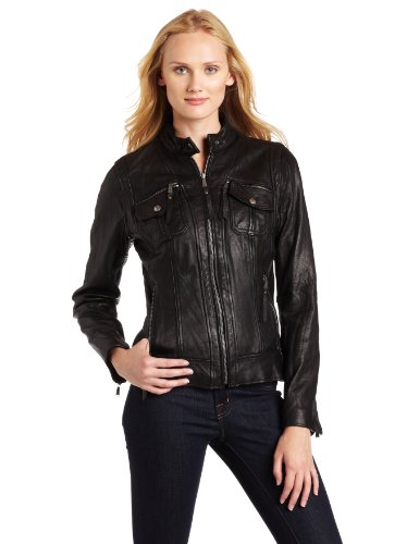 MICHAEL Michael Kors Women's Updated Basic Leather Jacket product image