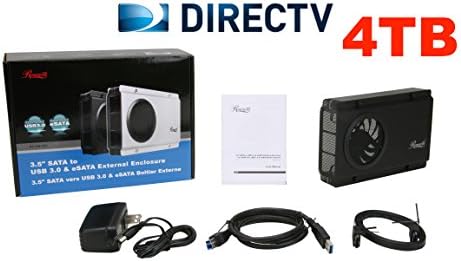 4TB External DVR Hard Drive Expander For DirecTV HR34 and HR44 Genie DVR. +4,000 Hours Recording Capacity and Free FedEx 2 Day Shipping!