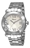 Chopard Watches: Chopard Happy Sport Round Womens Mother of Pearl Dial Diamond Watch 278477-3002