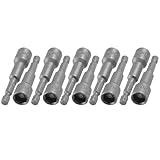 uxcell ナットドライバー　ドライバー　六角ナットドライバー　10mm　磁気　六角ナット　ソケット　　0.6cm　シャンク　10個