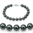 Genuine Swarovski Crystal Pearl Bracelet - Tahitian (8mm)