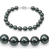 Genuine Swarovski Crystal Pearl Bracelet - Tahitian (8mm)