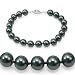Genuine Swarovski Crystal Pearl Bracelet - Tahitian (8mm)