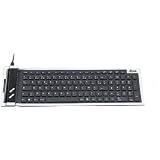 CLAVIER AZERTY PC SILICONE FLEXIBLE 108 TOUCHES USB LAVABLE SOUPLE SILENCIEUX RESISTANTpar HEDEN