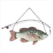 Metal fish wall plaque - Style 31589