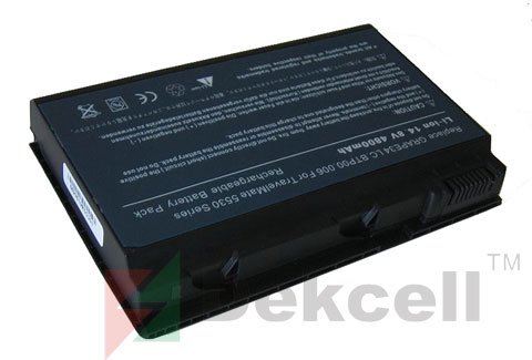 Laptop Battery for Acer Extensa 5210 5220 5630 7220 7620 - TravelMate 5220 5230 5310 5320 5520 5530 5720 5730 7220 7320 7520 7720 Series 8CELLS - 148V 4800mAh