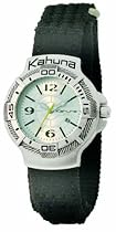 Kahuna K1C-1001L Ladies Silver Dial Black Velcro Strap Watch