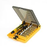 uxcell ドライバーセット　45 in 1ドライバーセット　防滑ハンドル　磁気　プラス　マイナス　トルクス　六角　Uタイプ　三角