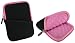 rooCASE Super Bubble Neoprene (Pink / Black) Sleeve Case for iomega eGo Compact BlackBelt 1 TB Porta