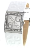 GUESS Embossed Patent Leather Strap Watch