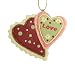 Mom's Kitchen Love Gingerbread Heart Cookies Christmas Ornament 3.5"