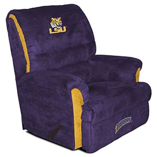 Buy LSU Tigers NCAA Team Logo Big Daddy Recliner by Baseline Sports