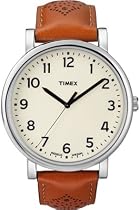 Timex Unisex-Armbanduhr Originals Easy Reader Analog Leder T2N626