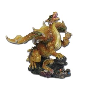 Figurine Lava Dragon Hand Painted resin from Lava Lamps
