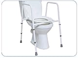 Height Adjustable Toilet Frame with Seat