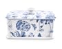 Botanic Blue Butter Dish