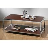 Geneva Rectangular Coffee Table in Dark Brown
