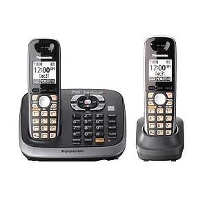 Panasonic KX-TG6542B DECT 6.0 PLUS Expandable Digital Cordless Answering System with 2... by 