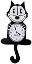 Felix the Cat Pendulum Black Hanging Wall Clock Licensed