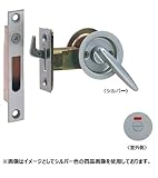 丸喜金属 A-101 38A アンバー バックセット：38 チューブラ引戸鎌錠 1セット