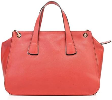 HIDE 1858 Vashon Red Leather Women Fashion Leather Tote Bags LH1040