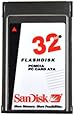 SanDisk 32MB PCMCIA PC Card II Flash Disk ATA Memory - ATA-32MB-SD