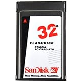 SanDisk 32MB PCMCIA PC Card II Flash Disk ATA Memory - ATA-32MB-SD