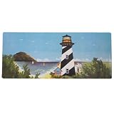 Reston Lloyd Rectangular Tin Counter Mat, Lighthouse