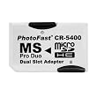 PhotoFast CR-5400 MicroSD to MS Pro Duo Adapter Dual Slot