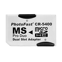 PhotoFast CR-5400 MicroSD to MS Pro Duo Adapter Dual Slot