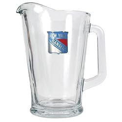 New York Rangers NHL 60oz Glass Pitcher - Primary Logo by Great American Products