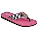 Women's Merona® Georgene Ribbon Flip Flops - Black/Pink - (9.0)