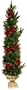 Good Tidings Chelsea Cedar Christmas Topiary 5 Feet Tall with an Urn Base