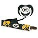 Baby Fanatic Pacifier with Clip, Green Bay Packers