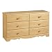 Lily Rose Triple Dresser- Romantic Pine