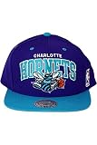 Charlotte Hornets Mitchell & Ness NBA Team Arch Throwback Snap Back Hat