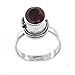 Red Garnet Prayer Box Poison Ring Sterling Silver title=