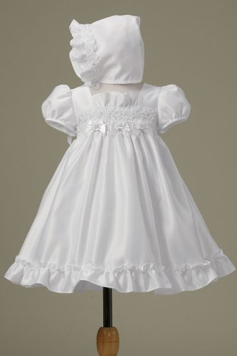 Kb581 NEW White Baby Baptism Christening Flower Girl Dress + Free Hair Wreath Size S M L Xl