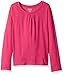 French Toast Girls' Big Girls' Long Sleeve Crew Neck T-Shirt, Rose Violet, 7/8