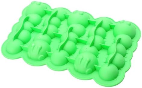 Creative TPR Household Party Caterpillar Shaped Freeze Ice Mold Tray-Green