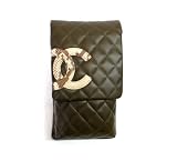 CHANEL（シャネル） CHANEL シャネル A28124KA/SNカンボンライン ポシェット ミニバッグ限定 ポシェット カーキー×パイソン シャネル ミニバッグ