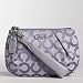 Coach Signature Op Art Parker Wristlet Case Bag for IPOD 42503 Lilac Flax Haze