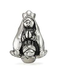Sterling Silver Our Lady of Guadalupe Ohm Bead Charm ahi003