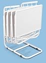 Table-Mate II 4-Pack Folding Table with Storage Rack