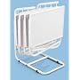Table-Mate II 4-Pack Folding Table with Storage Rack