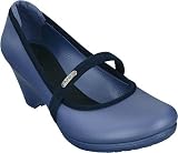 crocs Women's Casey Wedge,Bijou Blue/Navy,8 M US