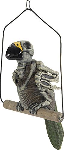 Haunted Parrot Halloween Prop Haunted House Skull Skeleton Zombie Decoration