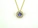14K .40 CT Tanzanite & Diamond Pendant
